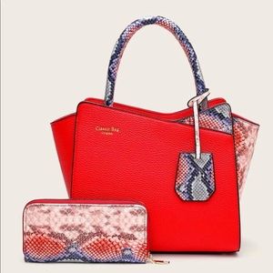 2 piece Snakeskin Purse and Wallet